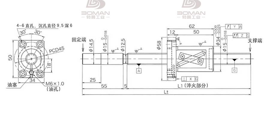 KURODA GG1520AS-BALR-1100A 日本黑田丝杆和THK丝杠