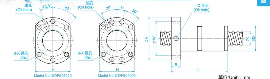 TBI DFS05005-3.8 tbi滚珠丝杆样本