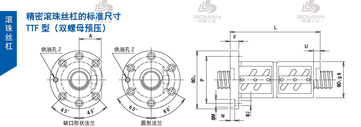 TSUBAKI 100TTFA12 tsubaki滚珠丝杠